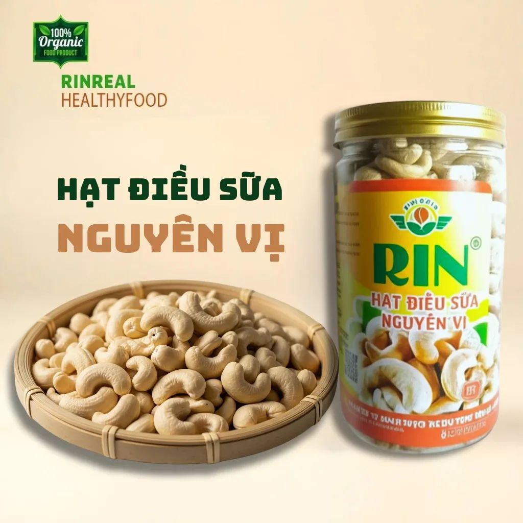 Hạt điều nhân trắng Rin Real