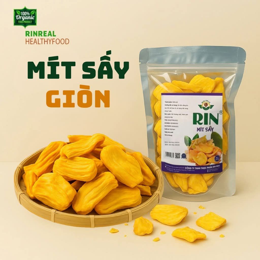 Mít sấy khô giòn loại 1 Rin Real