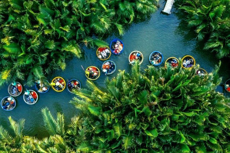 Bảy Mẫu Coconut Forest in Hoi An - A miniature Mekong Delta in the heart of heritage.