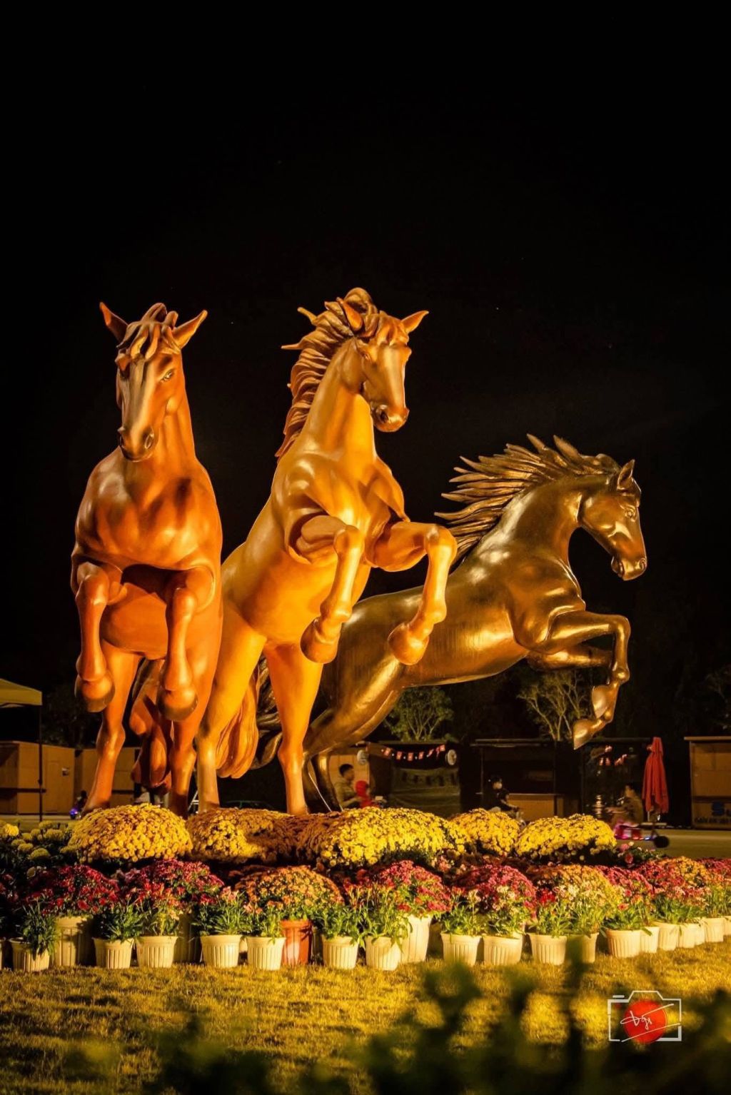 Caballos multicolores de Huế ❤️-----------Fuente: Ciudadela de HuếFoto: Đăn - 3