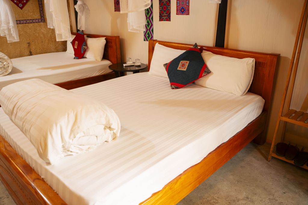 Double Room with 2 Beds | Mam Da Homestay - Yen Minh