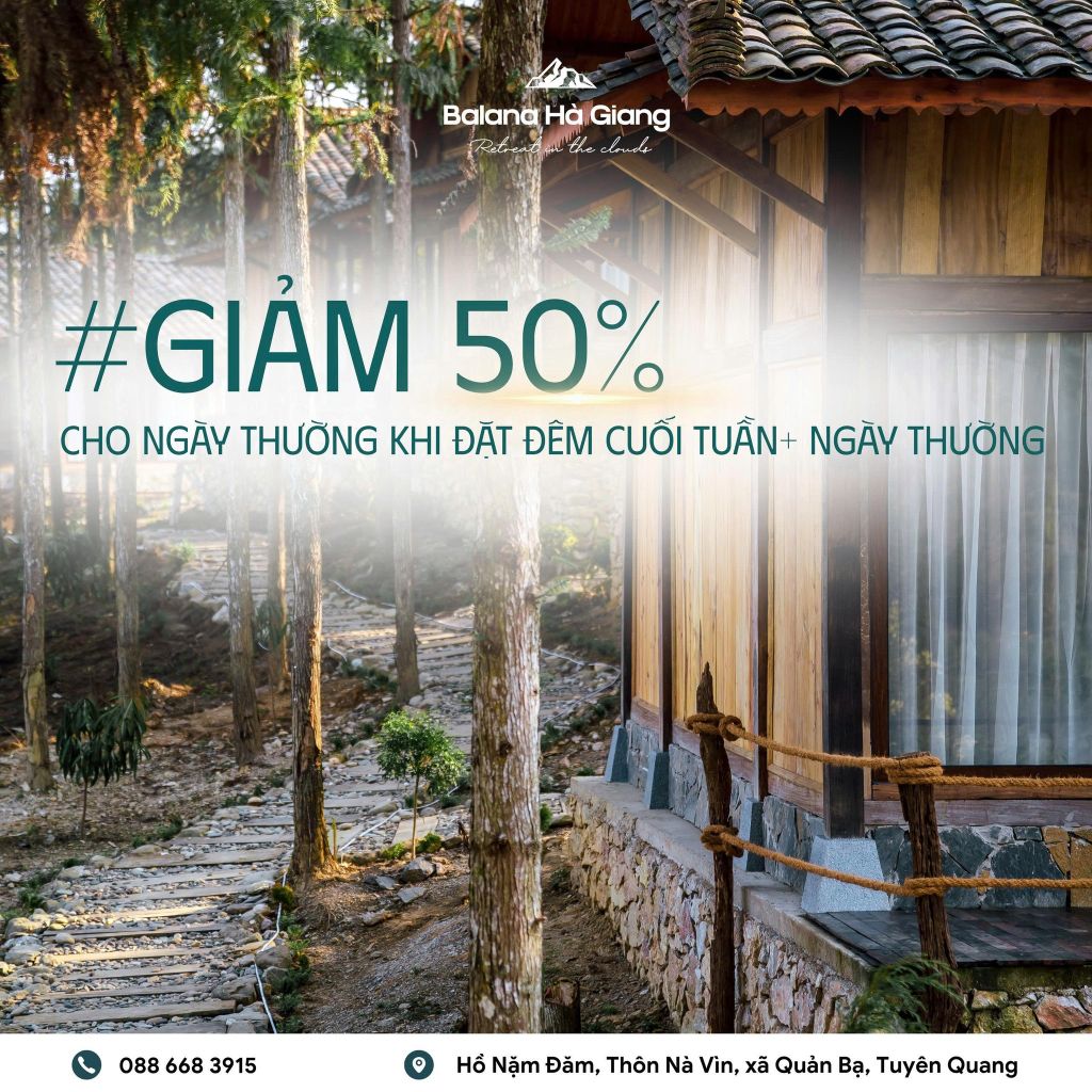 "2 NIGHTS FOR 1" & A SERIES OF NEW YEAR PROMOTIONS 2026 AT BALANA HÀ GIANG