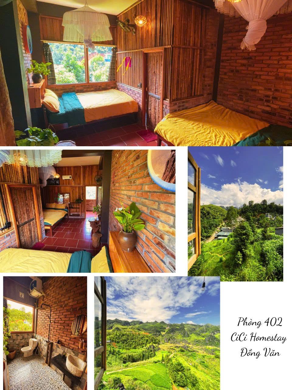 Room 402 - Double 2 beds - Cici Homestay Dong Van