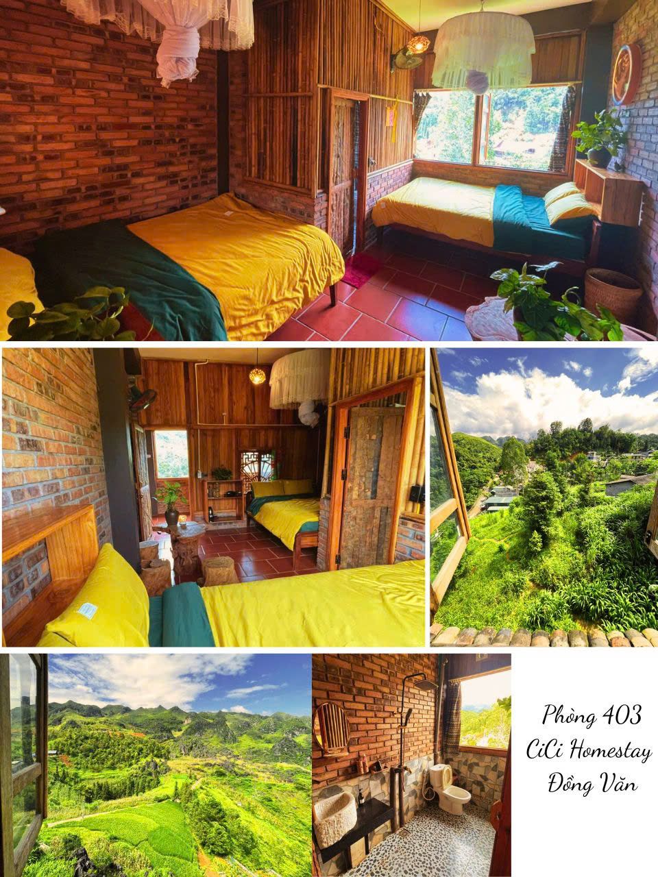 Room 403 - Double 2 beds - Cici Homestay Dong Van