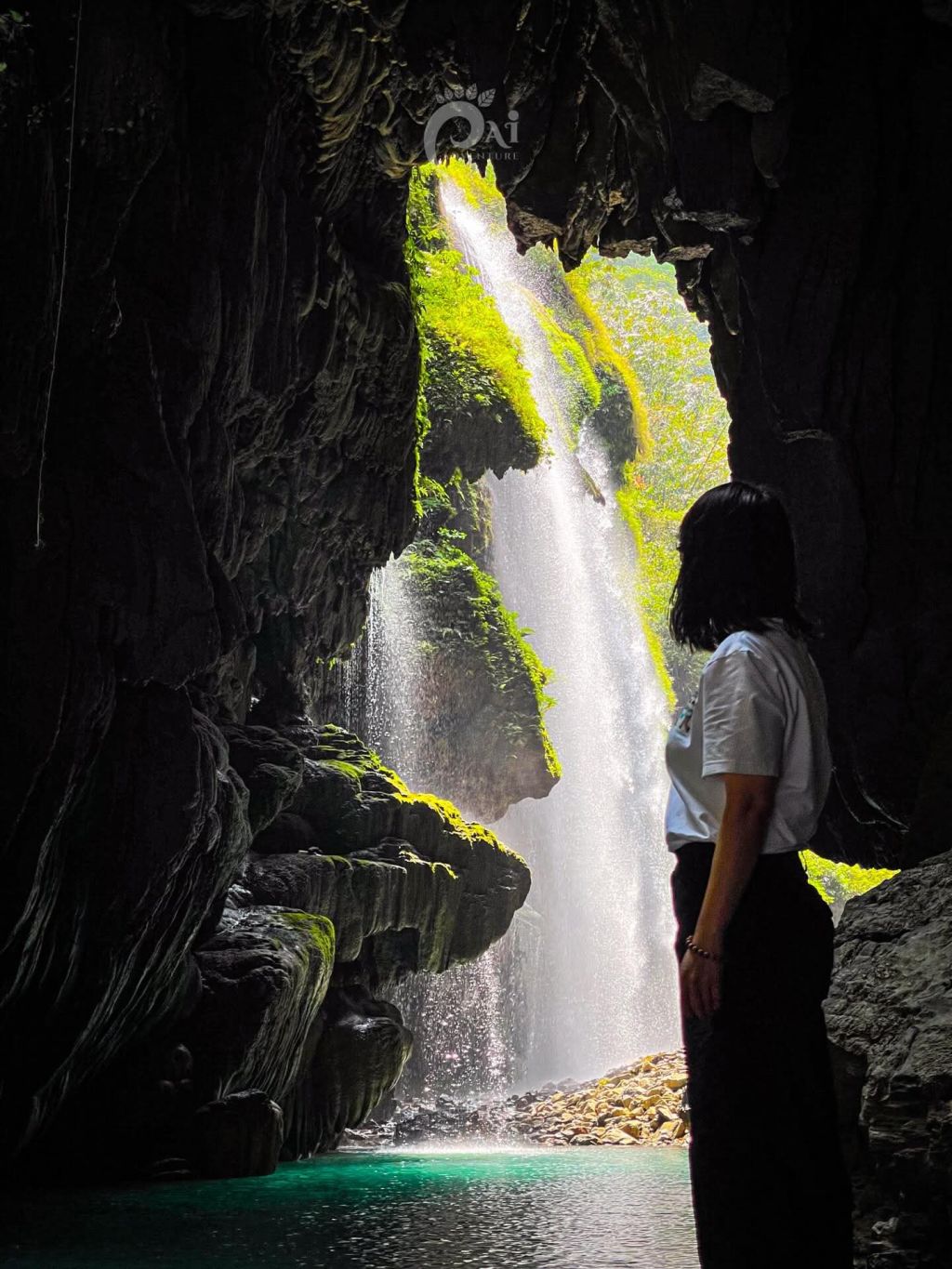 Recientemente, esta cascada ha ganado mucha popularidad en Hà Giang... la cascada Phìn T. - ảnh 9