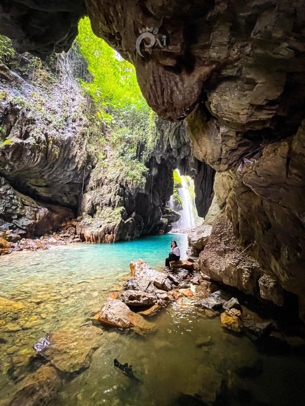 Recientemente, esta cascada ha ganado mucha popularidad en Hà Giang... la cascada Phìn T. - ảnh 10