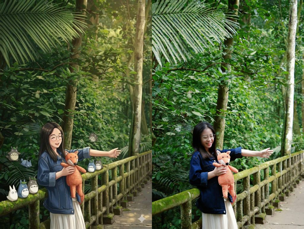 Excited about the Ghibli anime trend at Cuc Phuong National Park. - 3