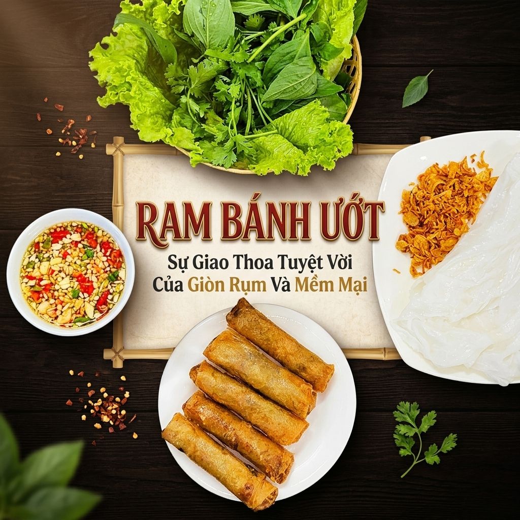There’s a dish in Quang Binh that looks simple… but after eating one roll, you’ll want to order more right away: Ram Bánh Mướt! - ảnh 1