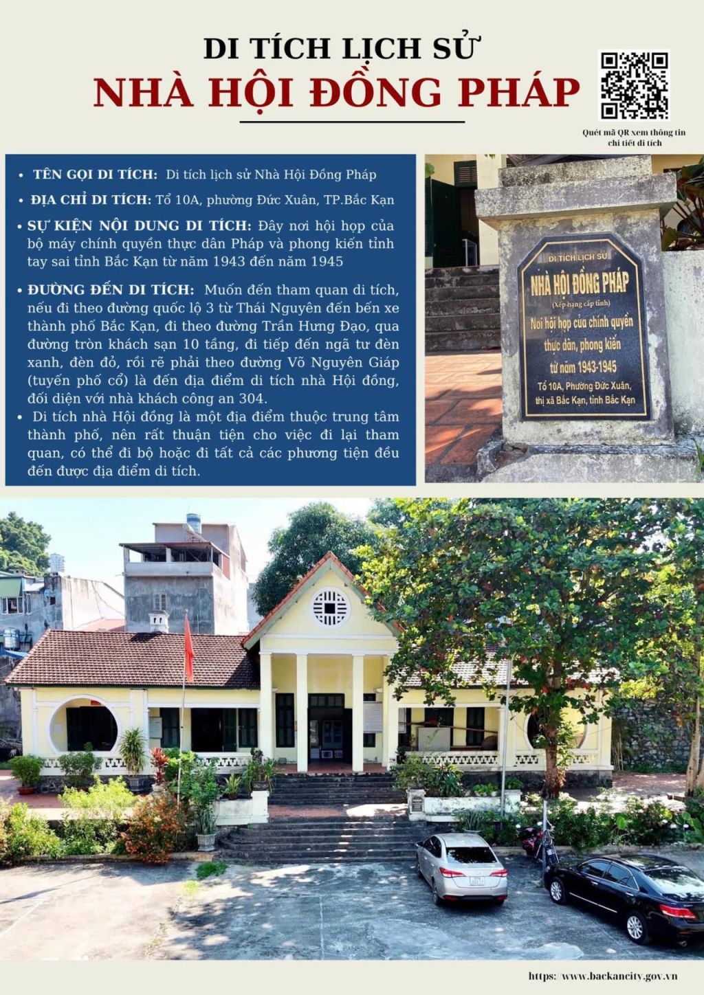 The French Council House – A Remnant Of Colonial Architecture In The Heart Of Bac Kan City.
