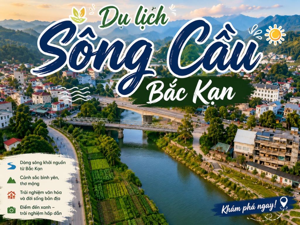 Sông Cầu tourism – A journey to explore the river that originates from Bac Kan.