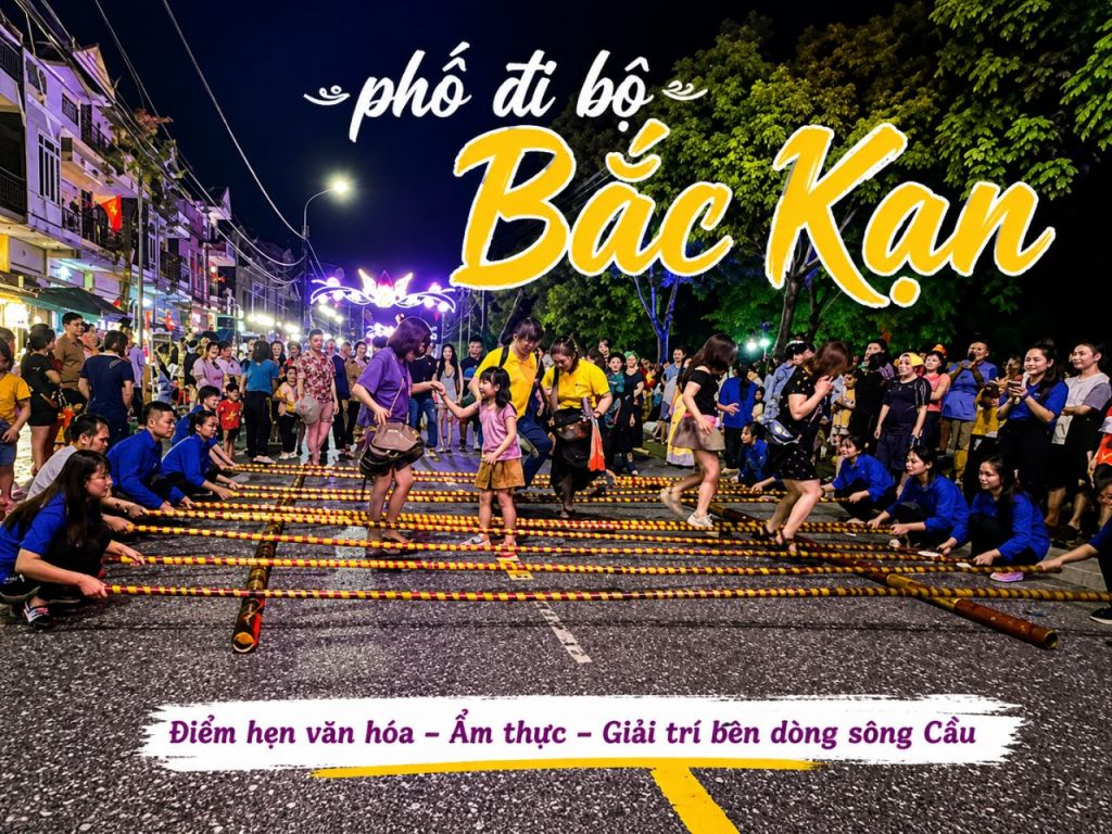 Bac Kan Pedestrian Street – A New Meeting Spot by the Cau River
